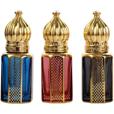 Custom Arabian Oil Bottle Gold Engraving Cylinder Oil Bottle 6ml10ml