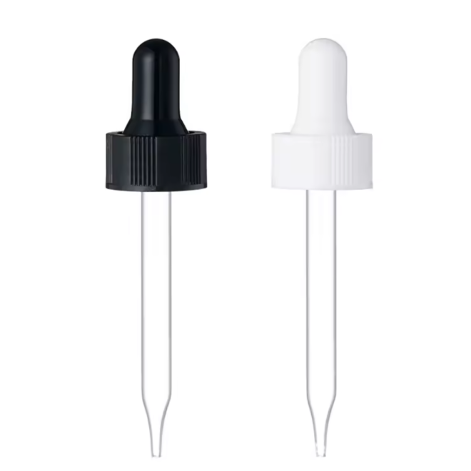 Hot Sale 18/400 18/410 Aluminum Silver Gold Essential Oil Glass Bottle Dropper
