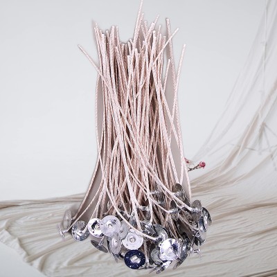 DIY Scented Candle Wick, 15cm Long, 100 Pieces Closely Woven With Cotton Paper, Large Base, Soybean Wax Jelly