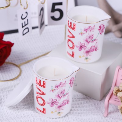 Wholesale Scented Candles for Indoor Use, Home Incense Ornaments, LOVE Romantic Mood, Soy Wax, Smokeless