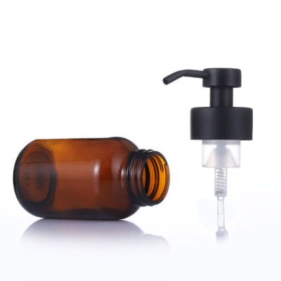 8oz 250ml Essence Oil Bottles Empty Refillable Amber Glass Foaming Hand Soap Dispenser Bottle Foam Cleanser