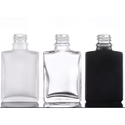 30ml 1oz Luxury Empty square Glass Essential Oil Serum Dropper Bottle for Cosmetic Package
