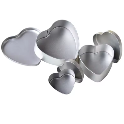 Heart Shaped Candy Chocolate Package Box Metal Tin Wedding Gift Boxes Party Favors Container Small Jewelry Storage case