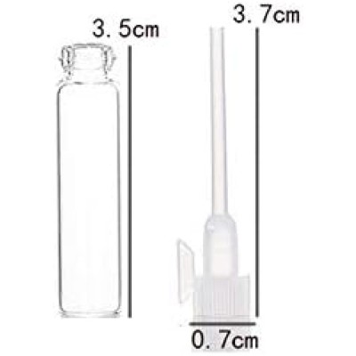 Wholesale 1ml Amber Sample Tester Vials Refillable Perfume Fragrance Glass Bottle