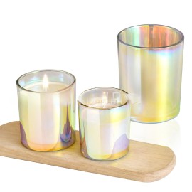 Cross-border simple colorful arc bottom candle cup empty diy scented holder bedroom atmosphere deluxe decoration