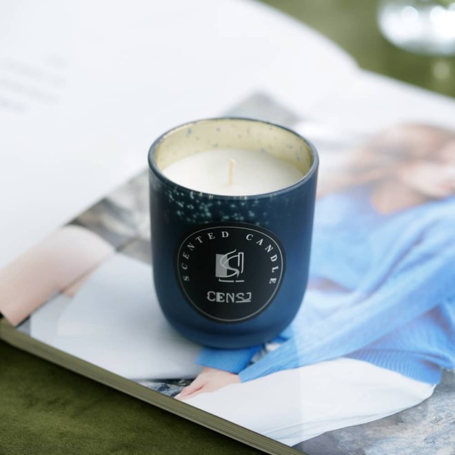 Wholesale Luxury Private Label Scented Candle Jars Vanilla Soy Wax Candle for Home Scents