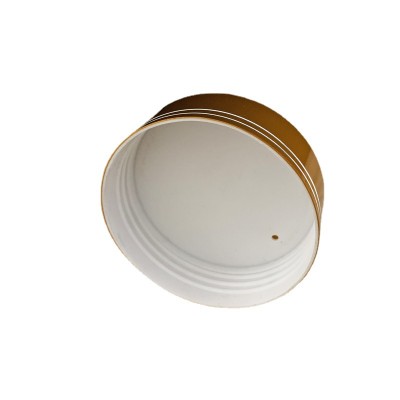 70-400 Gold Lids Cosmetic Metal Aluminum Plastic Cream Screw Top Jar Cap Lid