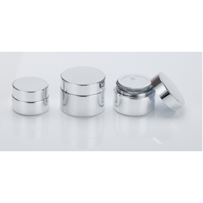 5g 10g 20g 30g 50g Uv Plated Gold Cosmetic Packaging Glass Skin Care Cream Jar Cosmetic Glass Jars With Cap