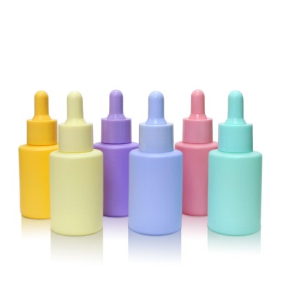 20ml 30ml 50ml Bamboo Essential Oil Round Ball Shape Frosted Glass Dropper Bottle