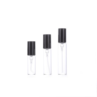 3ml Bottle 2ml 5ml 8ml 10ml Clear Tube Empty Vial Perfume Spray Mini Tester Glass Bottles With Golden Lids
