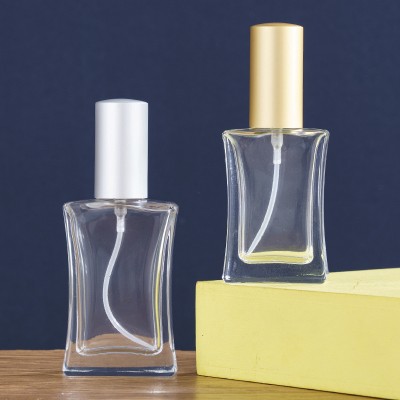 Factory Wholesale Classic Perfume Bottle Glass Empty Screw Flat square 30ml50100