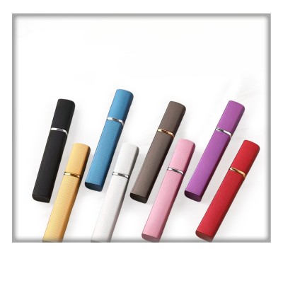 12ml Square Perfume Spray Bottle, Aluminum Foil Shell, Glass Inner Liner, Portioning , Portable , Empty