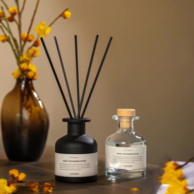 Hot Sales Wholesale Aroma Packaging Empty Luxury Gradient Color 100ml 150ml Glass Reed Diffuser Bottle