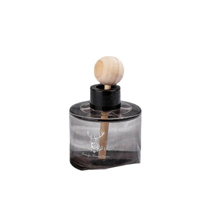 120ml Round Aroma Bottle Glass Indoor Household Rattan Transparent Ornaments High-end