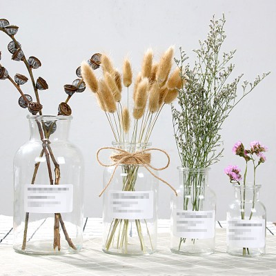 Large Quantity Chemical Laboratory Wide Mouth Modern Large Reed Diffuser Clear Glass Flower Aroma Reed Diffuser Bottle