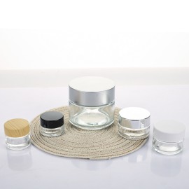 Wholesale Frosted Skincare Cosmetic Packaging 20g Glass Cream Jar