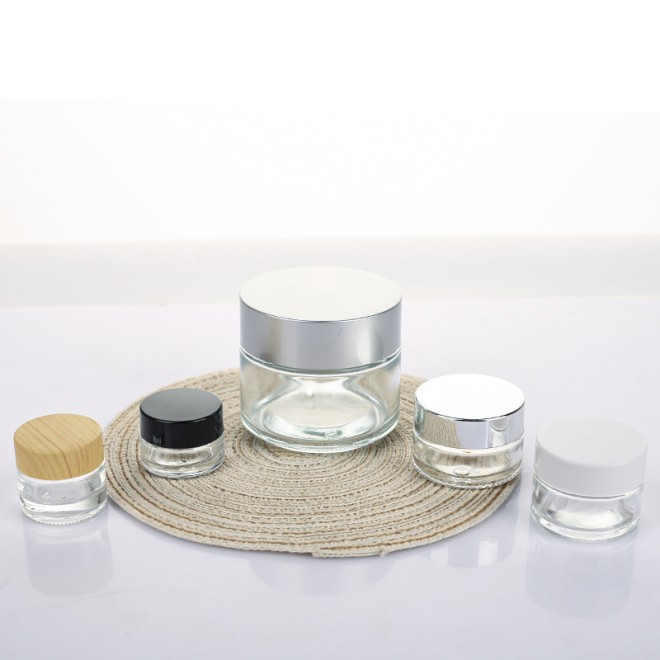 Wholesale Frosted Skincare Cosmetic Packaging 20g Glass Cream Jar