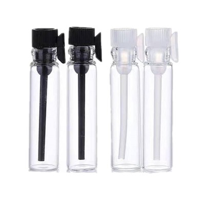 Wholesale 1ml Amber Sample Tester Vials Refillable Perfume Fragrance Glass Bottle
