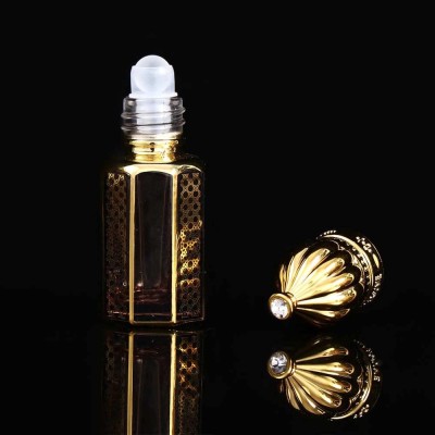 Custom Arabian Oil Bottle Gold Engraving Cylinder Oil Bottle 6ml10ml