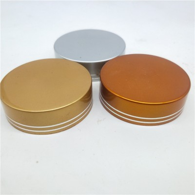 70-400 Gold Lids Cosmetic Metal Aluminum Plastic Cream Screw Top Jar Cap Lid