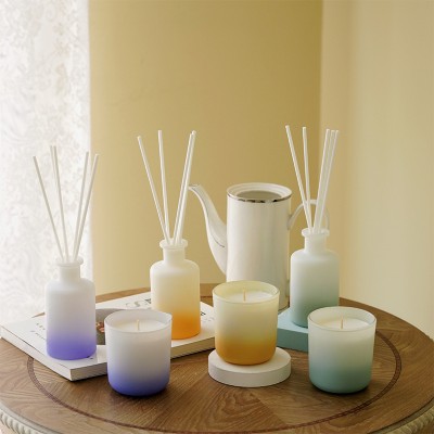 Gradual Color Scented Candle Set Gift Box Fragrance Wedding Companion Gift Business Decoration