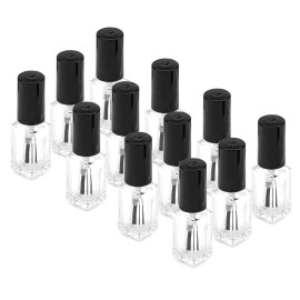 Nail Polish Bottles, Empty with Brush Cap (5ml 5P)
