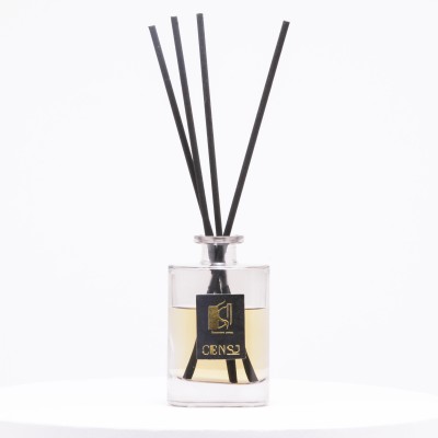 Private Label Hot Sale Square Shape Empty Jar Home Fragrance Glass Aroma Bottle Reed Diffuser