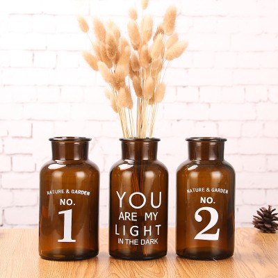 Large Quantity Chemical Laboratory Wide Mouth Modern Large Reed Diffuser Clear Glass Flower Aroma Reed Diffuser Bottle
