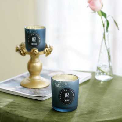 Wholesale Luxury Private Label Scented Candle Jars Vanilla Soy Wax Candle for Home Scents