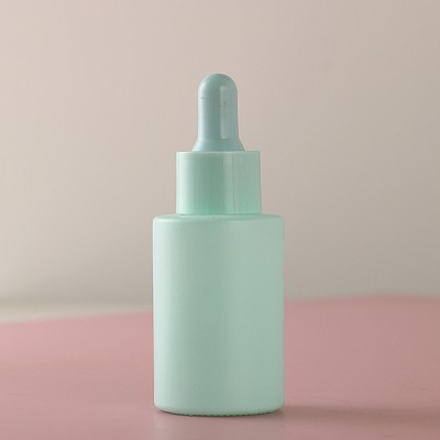 20ml 30ml 50ml Bamboo Essential Oil Round Ball Shape Frosted Glass Dropper Bottle