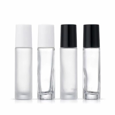 Tape Scale 10ml clear Perfume Roll-on Glass Bottles Skin Care Essence Oil Roll on Bottles