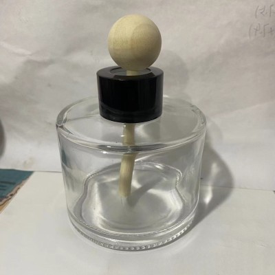 120ml Round Aroma Bottle Glass Indoor Household Rattan Transparent Ornaments High-end