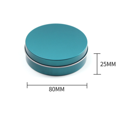 40ml Stainless Steel Round Custom Aluminum White Candle Coin Soap Caviar Tobacco Cookie Box Biscuit Metal Lip Balm Tea Tin
