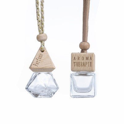 5ml 8ml 10ml 12ml 15ml 17ml Diffuser Car air Freshener Hanging Perfume Bottle Glass Aromatherapy Fragrance Essential Oil Pendant