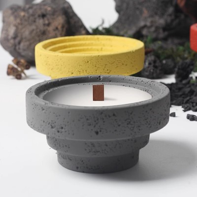 New Nordic Style Home Decoration Crafts Candle Holder Container Cement Aromatherapy Cup Utensils