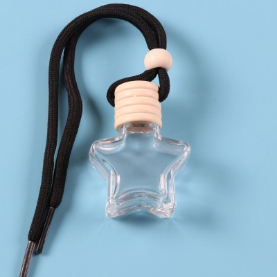 Empty Air Freshener Refillable Glass Reed Diffuser Bottle Scent Oil Aroma Hanging Pendant Car Perfume