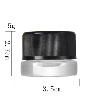 3ml 5ml 7ml 9ml Childproof Lid Cube Jar Eye Cream Jar square Glass Concentrate Jars