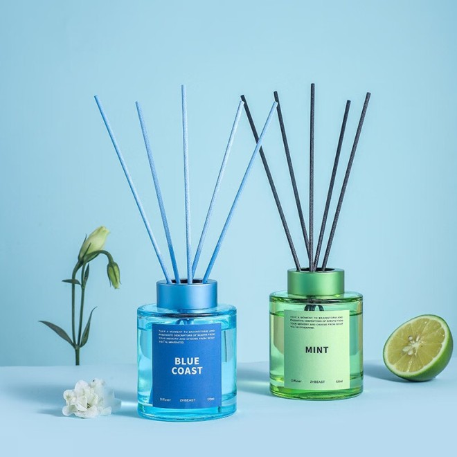 150ml Explosive Zuma Long Aroma Bottle Glass Empty Round Household Large Mouth Fire-Free Rattan Volatile Perfume