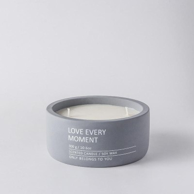 Custom Logo Modern Concrete Ceramic Luxury Candle Jar Small Candle Vessel for Candle Making