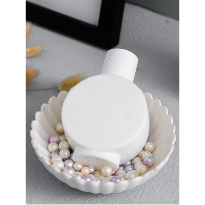 BTJ New Design  Luxury Glass Perfume Bottle Bedroom Decorative Fragrance Pure White 100ml Reed Diffuser Bottles
