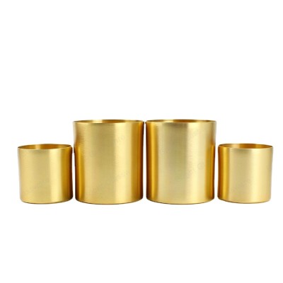 Gold Metal Candle Tins Wholesale Aluminum Cup