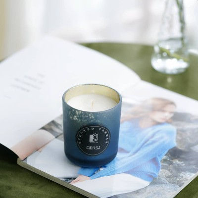 Wholesale Luxury Private Label Scented Candle Jars Vanilla Soy Wax Candle for Home Scents