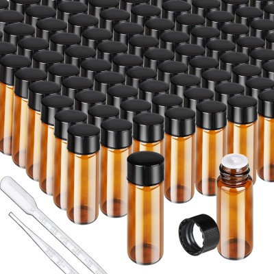 100pcs Essential Oil Bottles, 5ml Empty Glass Anointing , Small 5 Vial,