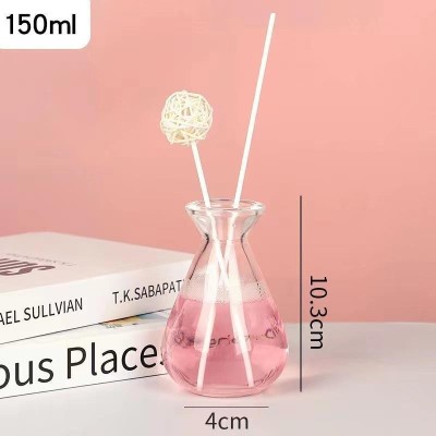 Non-fire Aroma Bottle High-value Hammer Glass Rattan Volatile Empty Simple Style Living Room Ornament