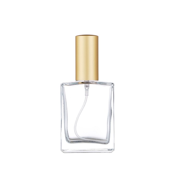 Factory Wholesale Classic Perfume Bottle Glass Empty Screw Flat square 30ml50100