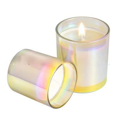 Cross-border simple colorful arc bottom candle cup empty diy scented holder bedroom atmosphere deluxe decoration