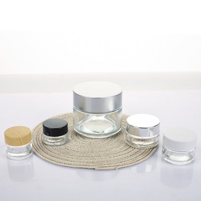 Wholesale Frosted Skincare Cosmetic Packaging 20g Glass Cream Jar