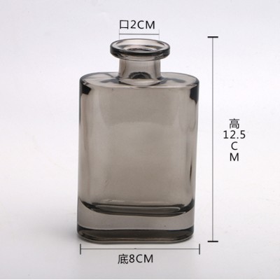 Private Label Hot Sale Square Shape Empty Jar Home Fragrance Glass Aroma Bottle Reed Diffuser