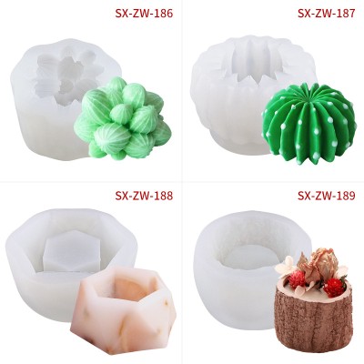 Handmade Aromatherapy Candle Mold DIY Soy Wax Candles Scented Silicone Succulent Soap Mold