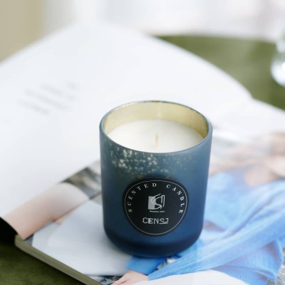 Wholesale Luxury Private Label Scented Candle Jars Vanilla Soy Wax Candle for Home Scents